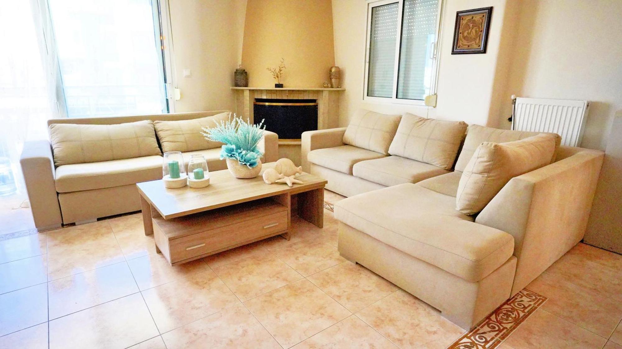 Lovely And Sunny Apartament 300M From Beach!! Peraía Exteriör bild